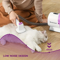 Pet Grooming Vacuum Kit with Clippers – All-in-One Dog Hair Trimmer & Cleaner